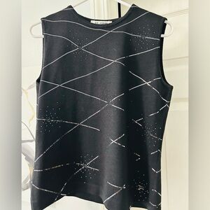 St. John Black Embellished shirt